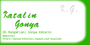 katalin gonya business card
